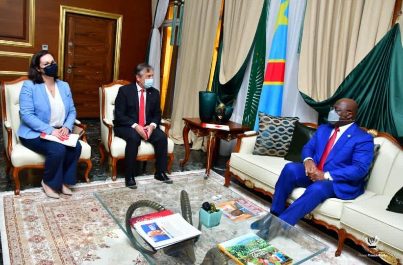 Félix Tshisekedi et l'ambassadeur du Canada 