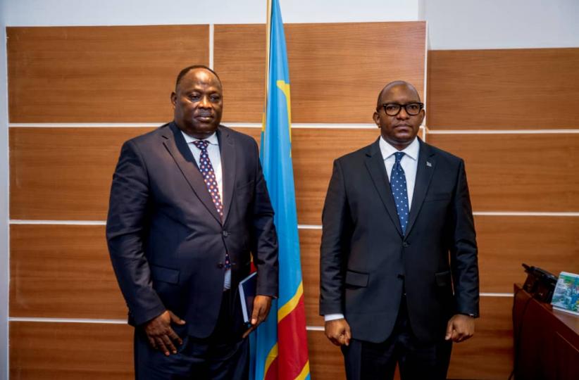 Sama Lukonde et le DG du BCECO