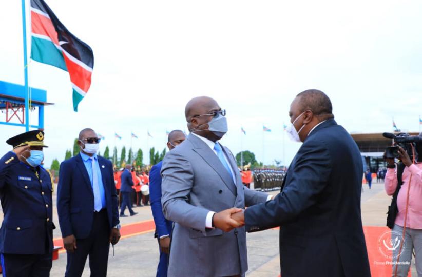 Félix Tshisekedi et Unuru Kenyatta