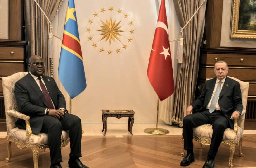 Félix Tshisekedi et son homologue Tayyip Erdogan