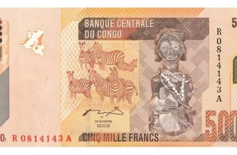 Billet de 5 000 FC. Ph. Droits tiers.