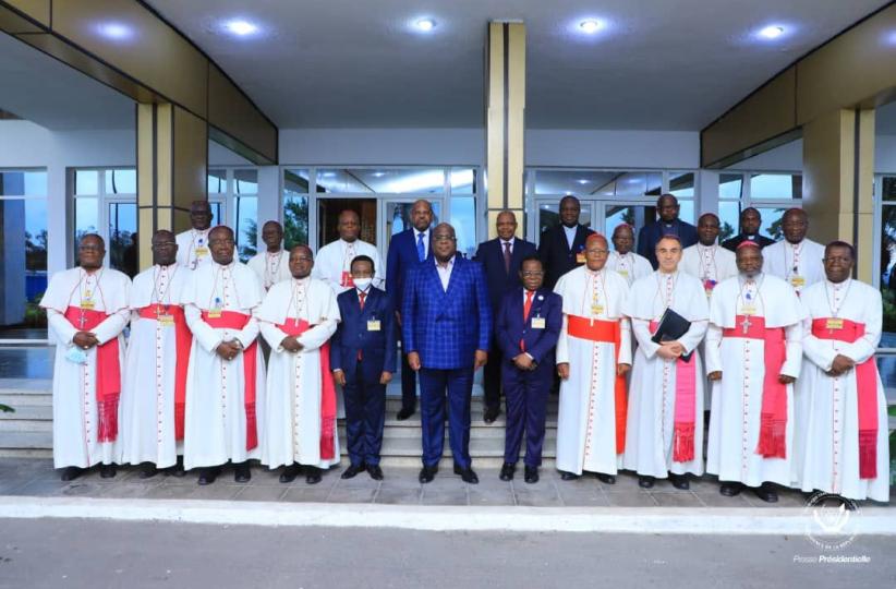 Le Président de la République et les évêques membres de la CENCO