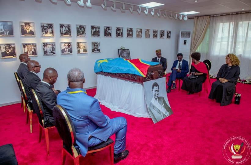 Le cercueil de Patrice Emery Lumumba exposé à la Primature 