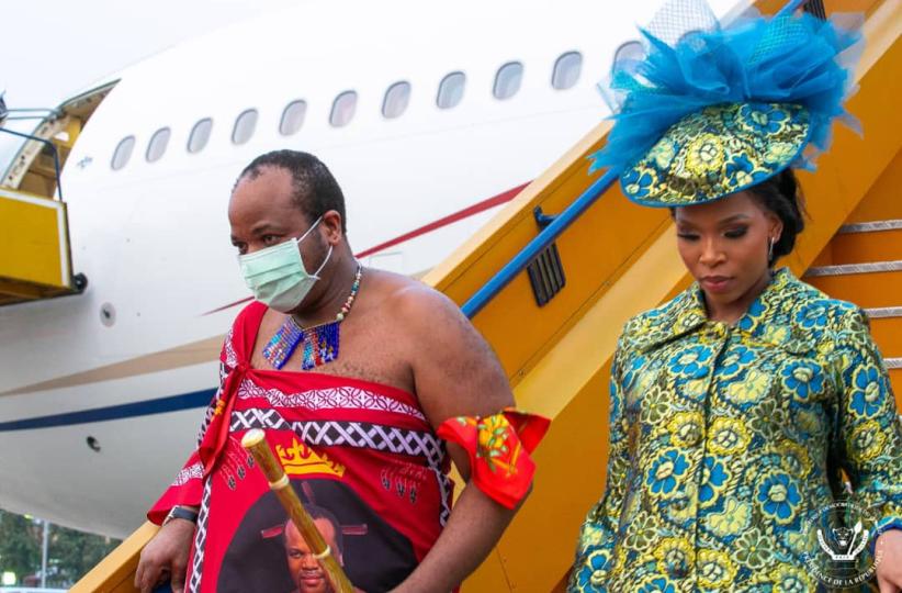 L'arrivée à Kinshasa du Roi Mswati III d'Eswatini