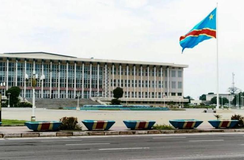 Le siège du Parlement congolais à Kinshasa 