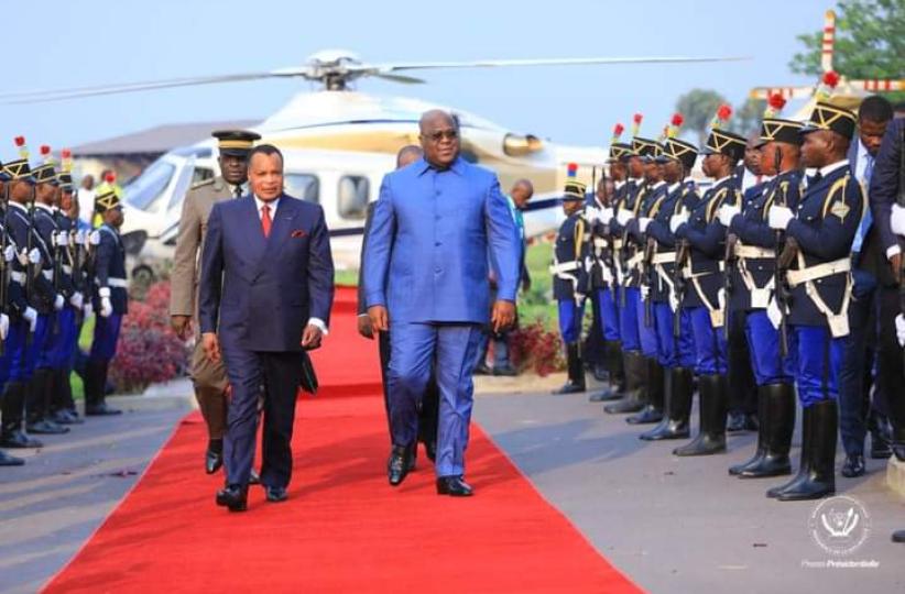 Félix Tshisekedi a reçu son homologue au Palais présidentiel de Mont Ngaliema 