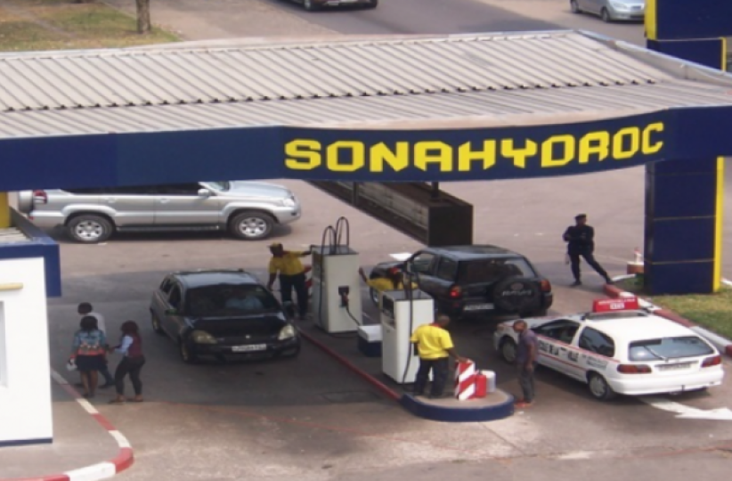 Une station essence de la SONAHYDROC à Kinshasa. Photo d'illustration