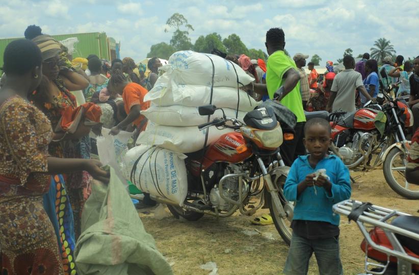 Des personnes déplacées à Oicha, en ITURI