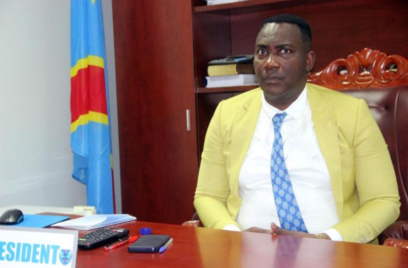 Godé Mpoy,  président de l'assemblée provinciale de Kinshasa 