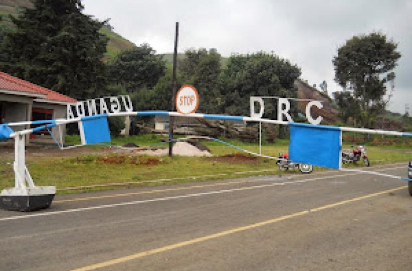 Un poste frontalier entre la RDC et l'Ouganda. Photo d'illustration 