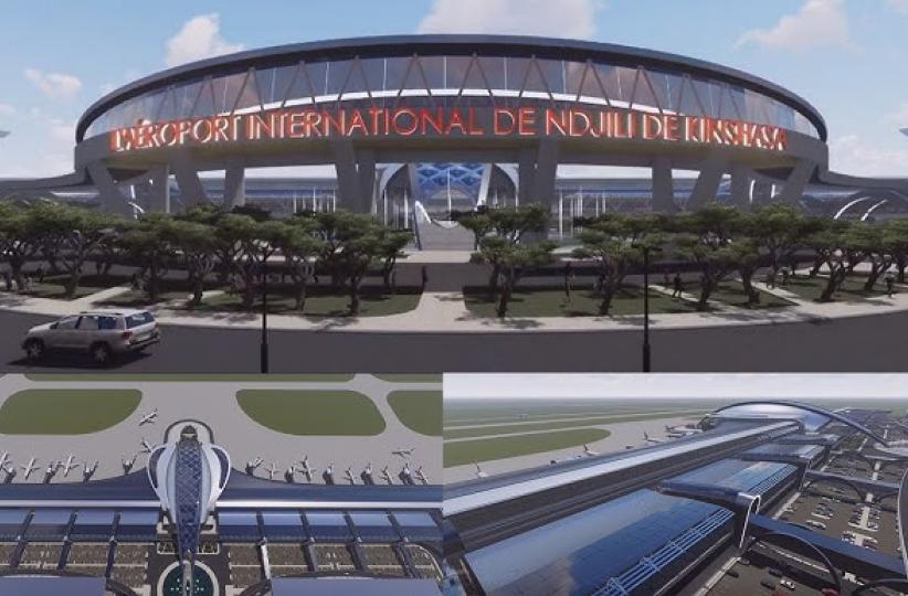 Maquette du nouvel aéroport de ndjili que va construire la société Milvest 