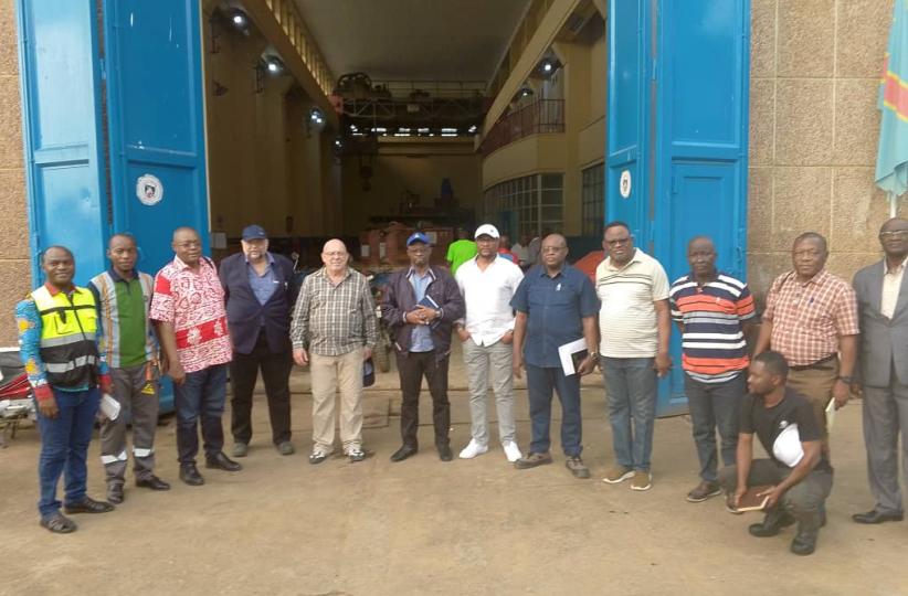 Les experts de la SNEL et des sociétés  Fichtner et Blue Energy à  Kisangani 