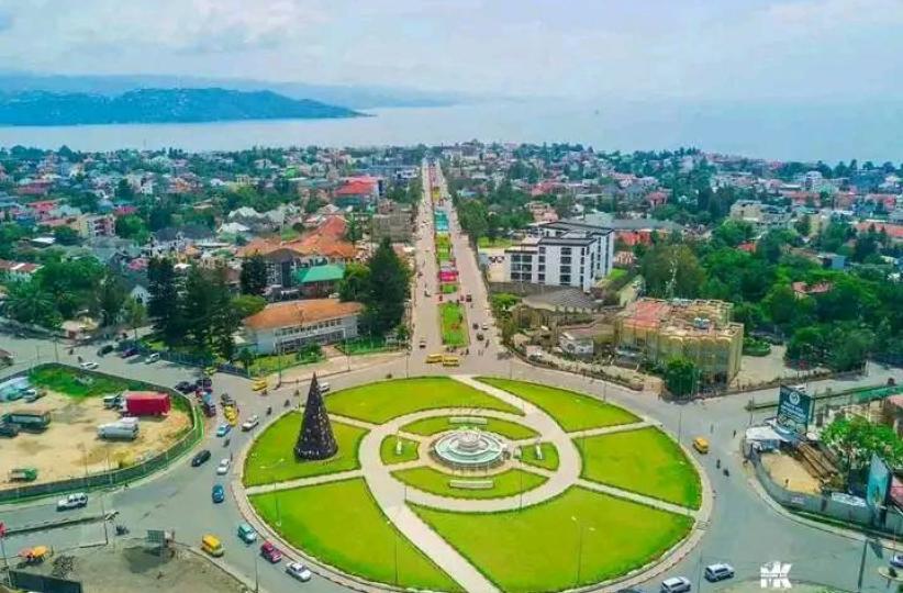 Une vue de la ville de Goma