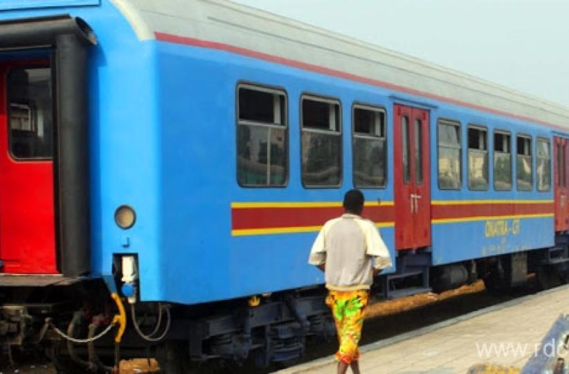 Des wagons passagers à la Gare centrale de Kinshasa. Photo d'illustration