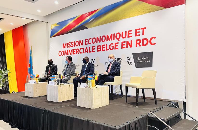 Ici, la mission économique Belge à Kinshasa en mars 2022