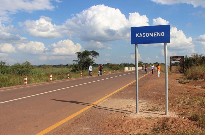 Une vue de la route Kasomeno du côté Zambie