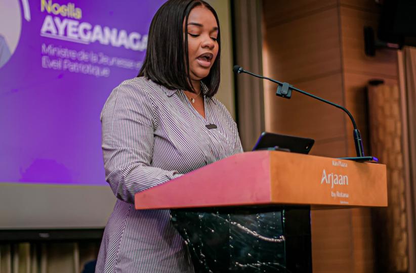 Noëlla Ayeganagato, ministre congolaise de la jeunesse