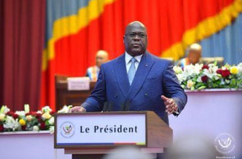 Félix Tshisekedi, lors du discours sur l'état de la nation