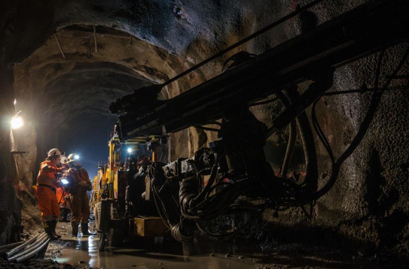 Les miniers en pleine exploitation. Ph. Droits tiers 