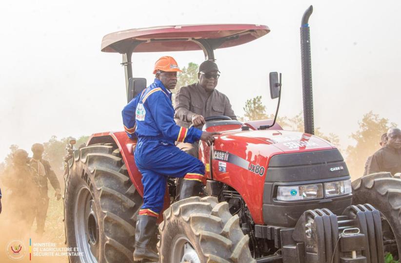 Félix Tshisekedi lors du lancement de la campagne agricole 