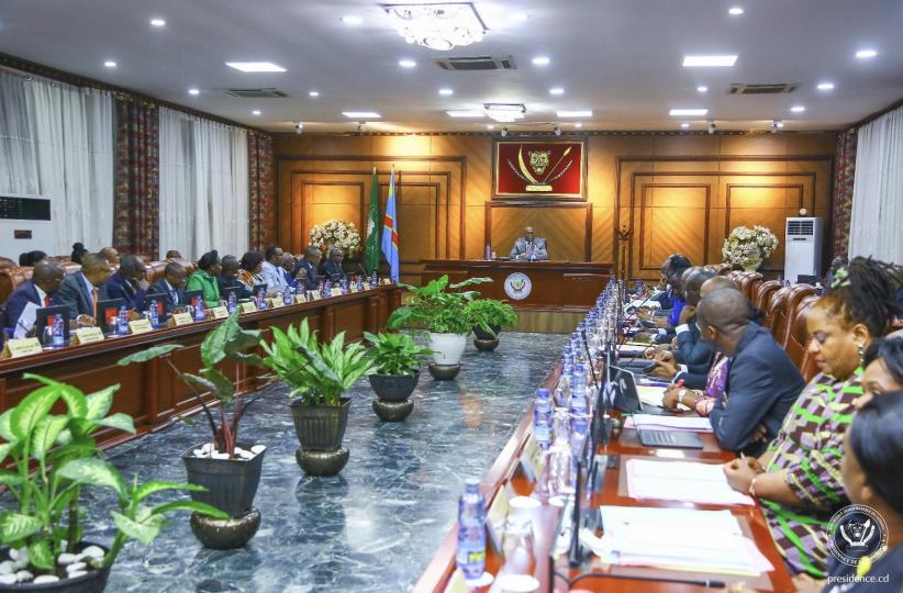 Photo d'illustration lors d'un conseil de ministres 