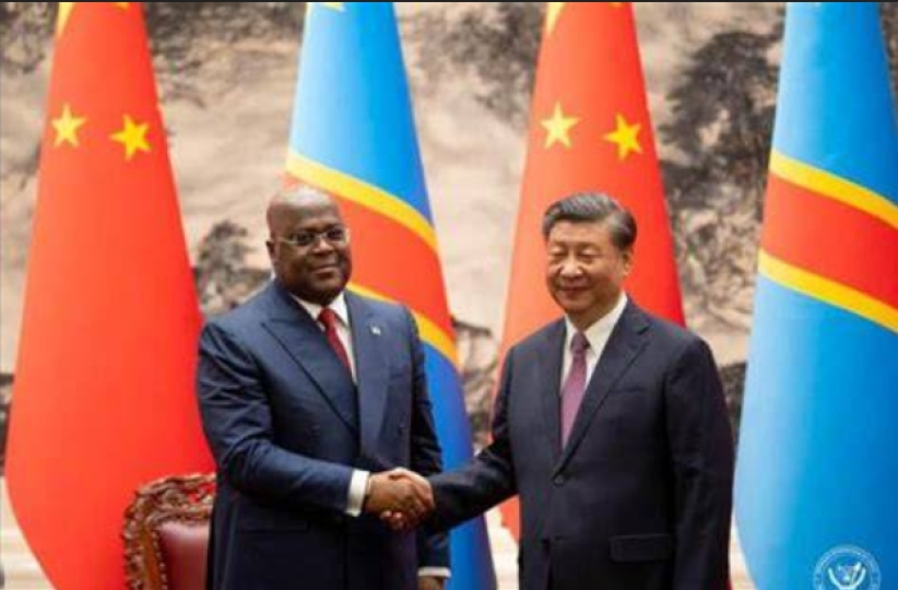 Le président de la République démocratique du Congo, Félix-Antoine Tshisekedi, et le président de la Chine Xi Jinping