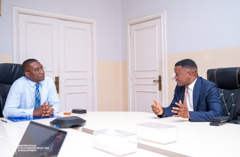 lors d'un échnage entre le ministre du Plan, Guylain Nyembo, et le député national André Mushongo, élu de Tanganyika ce lundi 26 janvier 2026