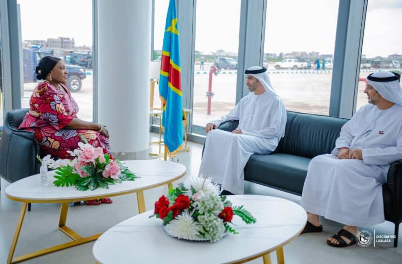 Fifi Masuka, gouverneure de la province de Lualaba, et les d’investisseurs  des Émirats arabes unis