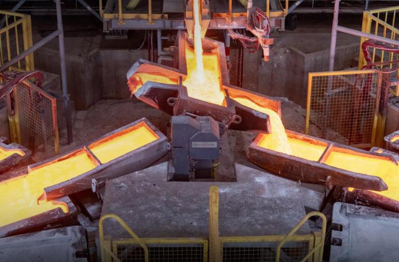 Fonderie des anodes de cuivre 