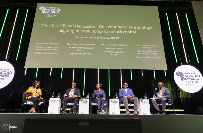 Au symposium ministériel de l’Investing in African Mining Indaba 2026 au Cap Town, en Afrique du Sud 