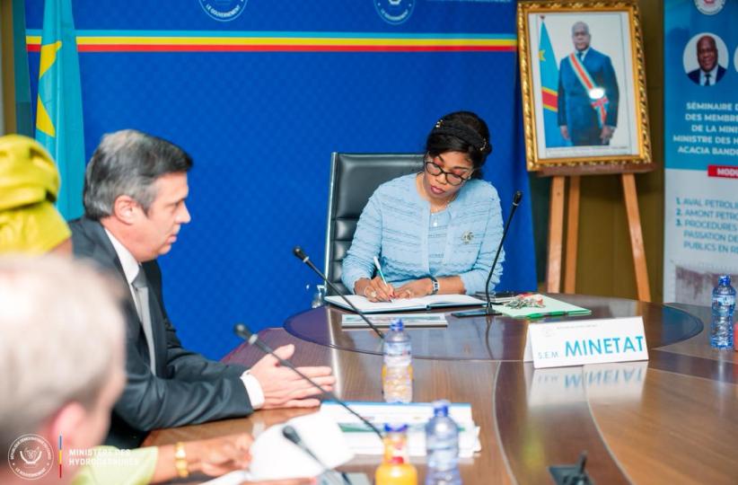 Le DG du groupe Perenco reçu par la ministre des Hydrocarbures 