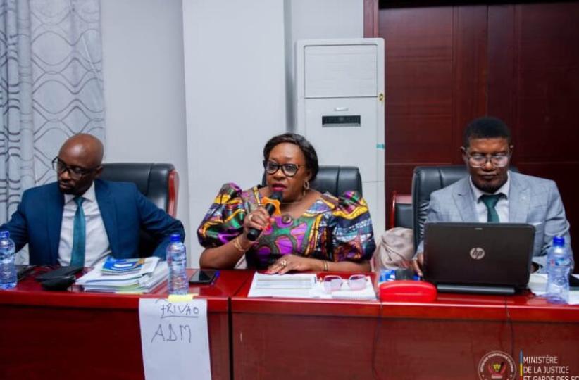 Les responsables de FRIVAO en atelier à Kinshasa.